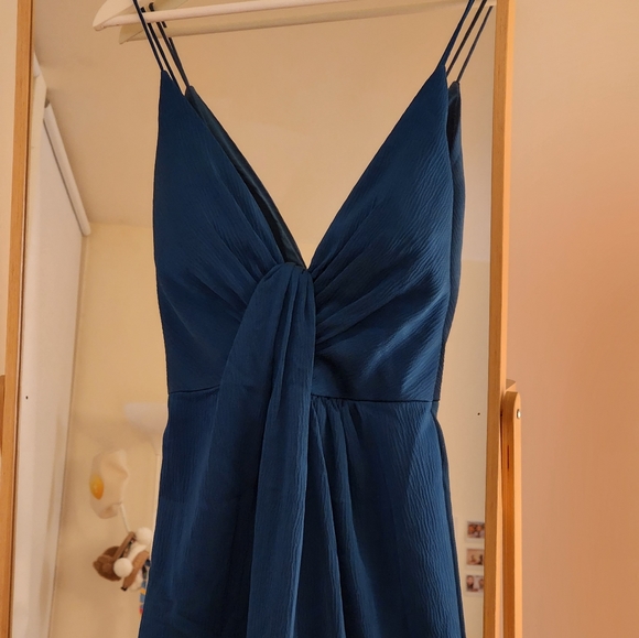 Blue Cocktail Mini Dress - Picture 3 of 5